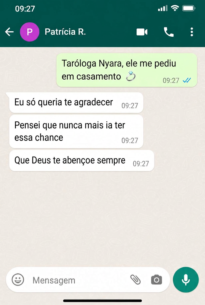Print de conversa de Patrícia R.